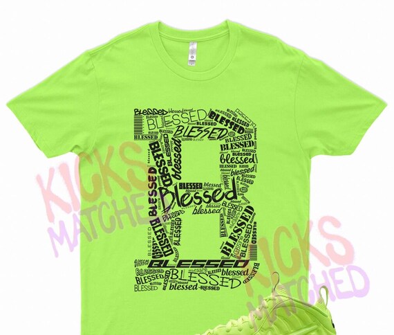 lime green foamposites shirts