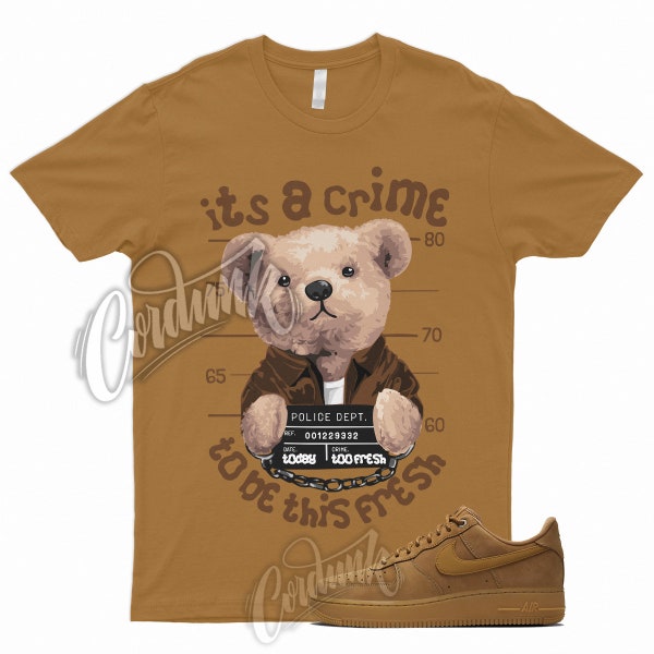 CRIME Shirt for Air Force 1 07 WB Flax Gum Brown Wheat Griffey Boot Uptempo 9 6