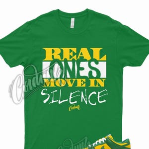 R1 T Shirt to Match Dunk Low Brazil Green Pine Varsity Maize Yellow Reverse 1