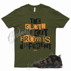 CUT T Shirt for N Air More Uptempo Cargo Khaki Pecan Olive Orange VaporMax 1