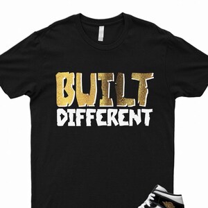 Mid 1 Metallic Gold Patent Black White NRG Top 3 Dunk High T Shirt To Match BUILT