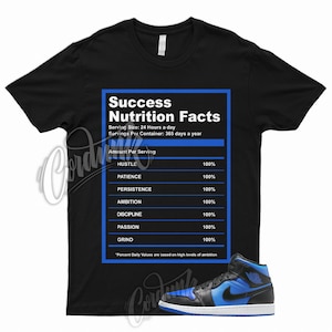 Royal Blue Black White 1 Mid T Shirt Match SUCC