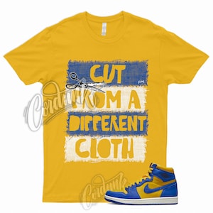 CUT T Shirt to Match 1 Reverse Laney High Varsity Maize Game Royal Dunk