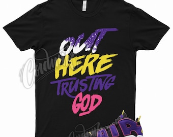 TG T Shirt to Match Air More Uptempo '96 Court Purple Hyper Pink Multi Color 1