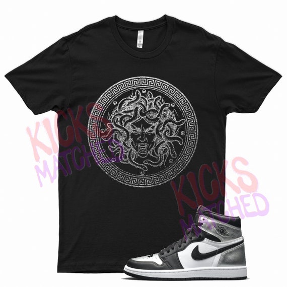 Black MED T Shirt to Match Jordan Silver Toe by Kicks