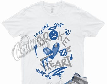 BROKEN T Shirt for 1 Mid True Blue Cement Shadow Grey 3 Low High Dunk Air Force