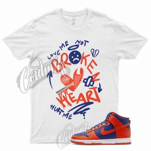BROKEN T Shirt for Dunk High Navy Orange Deep Royal Blue Knicks Vapormax 1