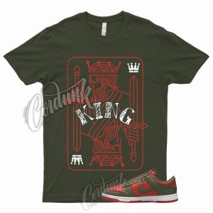 Dunk Mystic Red Olive Cargo Khaki Rough Green White Low T Shirt Match KING