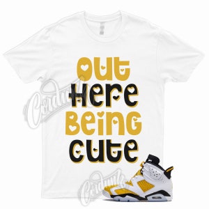 Yellow Ochre 6 Black White T Shirt to Match CUTE