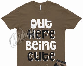 CUTE T Shirt to Match 1 Retro High OG Palomino Brown Black Sail FAST Shipping!