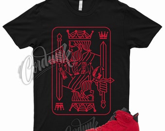 KING T Shirt to Match 6 Retro Toro Bravo Varsity University Red Bred Flu Game