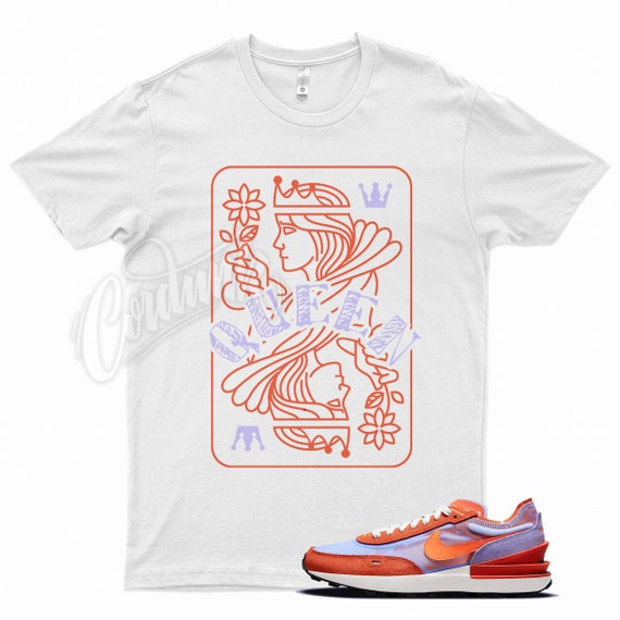 White QUEEN T Shirt for N Waffle One Active Fuchsia Purple Orange 1 by Kicks Matched