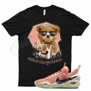 Black &quot; RAIN&quot; T Shirt to match N Cosmic Unity Apricot Agate Lime Glow Space Hippie by Kicks Matched