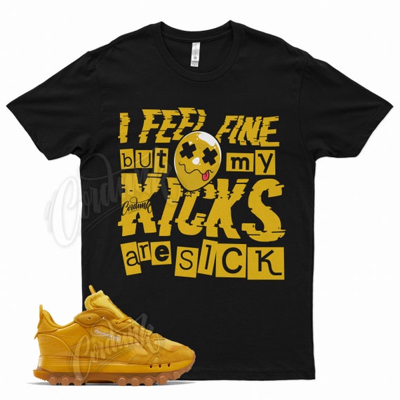 Black SICK V2 T Shirt for Reebok Cardi B Classic Leather Bright