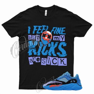 SICK T Shirt for Boost 700 Hi-Res Blue Hi Res Royal Orange Purple Match Sneaker