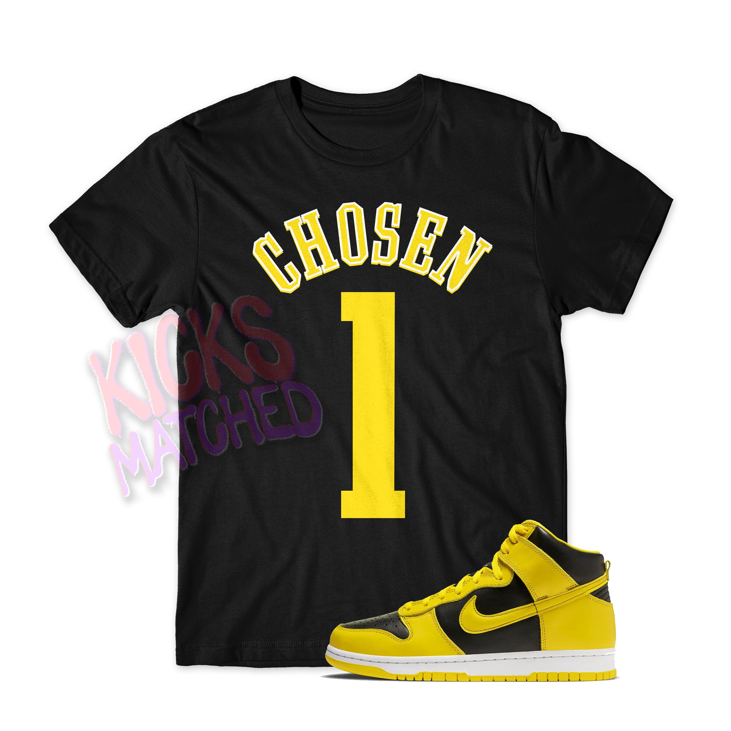 Black CHOSEN 1 T Shirt to Match Jordan 