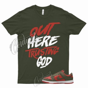 Dunk Mystic Red Olive Cargo Khaki Rough Green White Low T Shirt Match TG