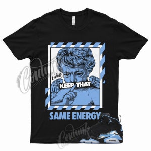 ENERGY T Shirt to Match MVP University Blue UNC Toe Black White Powder 1