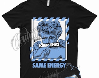 ENERGY T Shirt to Match MVP University Blue UNC Toe Black White Powder 1
