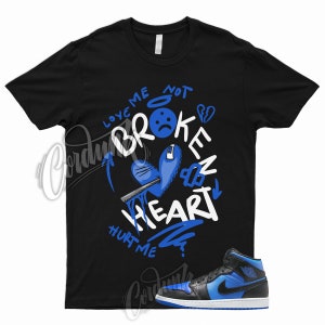 Royal Blue Black White 1 Mid T Shirt Match BROKEN