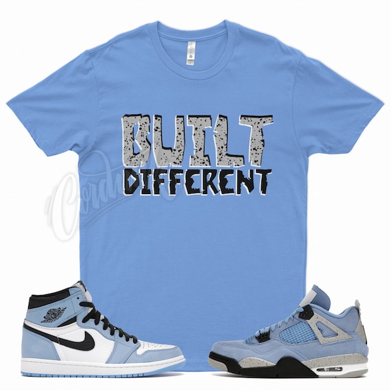 Carolina BUILT T Shirt for Jordan 4 University Blue 1 Hyper Royal UNC 1 3 by Kicks Matched Etsy Canada