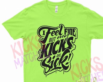 Volt " SICK " T Shirt for N Foamposite Pro Volt Neon Green Yellow Tennis Ball by Kicks Matched