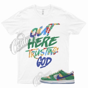 TG T Shirt to Dunk Foam Finger Big Kids Green Royal University Red Old Royal Pollen 1