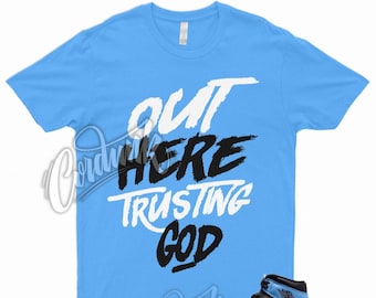TG T Shirt to Match 1 Retro High OG UNC Toe University Blue Low Mid High Dunk