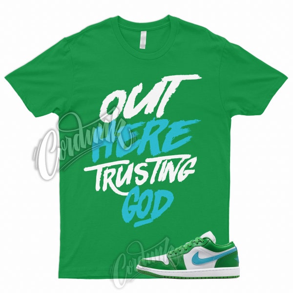 TG T Shirt to Match 1 Low Aquatone Lucky Green Stadium Pine Kelly Seattle Mid Grey 6 Rings Aqua Tone Teal