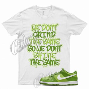 White GRIND T Shirt for Dunk Chlorophyll GS Vivid Green St Patricks Day Max 90 Lucky 1