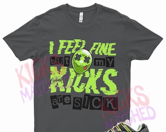 Grey " SICK V2 " T Shirt to match N Air Max 95 NDSTRKT Neon 4 Charcoal Smoke Grey by Kicks Matched