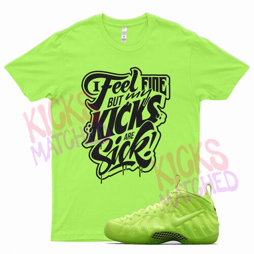 Lime green foamposite shirt Clearance