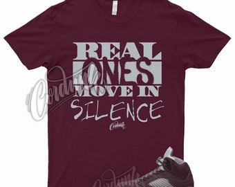 R1 T Shirt to Match 5 Deep Burgundy Metallic Silver Graphite Bordeux Dunk Maroon Vapormax