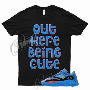 CUTE T Shirt for Boost 700 Hi-Res Blue Hi Res Royal Orange Purple Match Sneaker