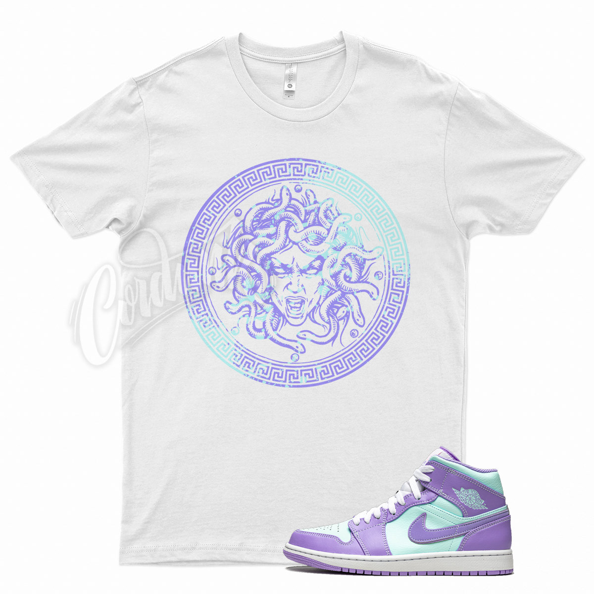 White and purple jordan on sale shirt