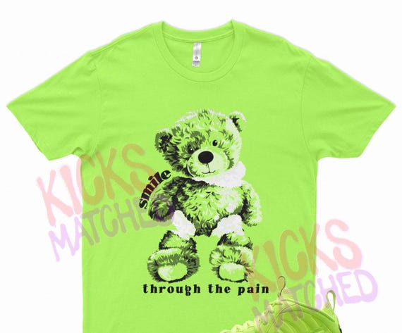 lime green foamposite shirt