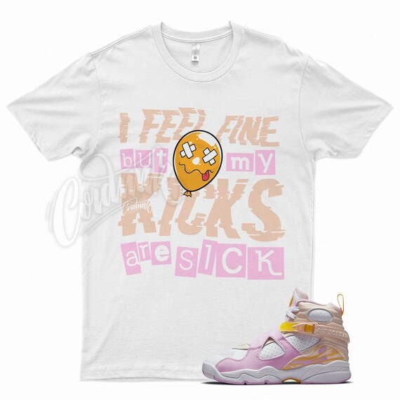 White SICK V2 T Shirt for Jordan Retro Arctic Punch Ice