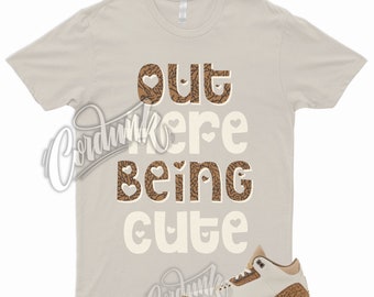 CUTE T Shirt to Match 3 Palomino Orewood Brown Light Tan Elephant Print 1 Mid Low Dunk
