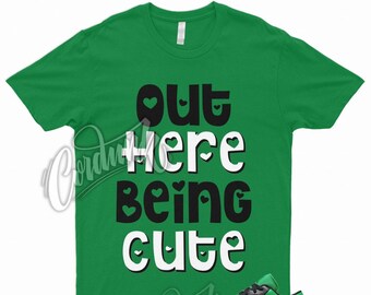 CUTE T Shirt to Match 1 Low Lucky Green Stadium Pine Kelly Seattle Mid Grey 6 Rings