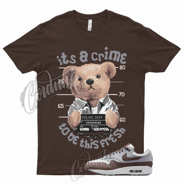 CRIME T Shirt to Match Air Max 1 Premium Shima Summit Plum Eclipse Wolf Grey Brown