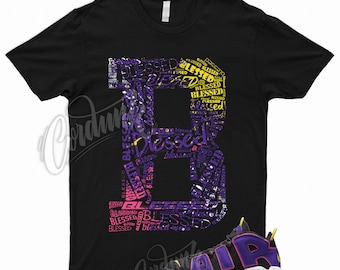 BLESSED T Shirt to Match Air More Uptempo '96 Court Purple Hyper Pink Multi Color 1