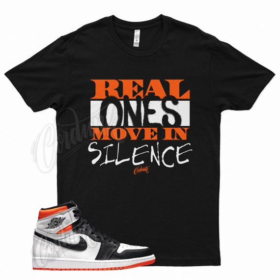 Black and orange jordan cheap shirt