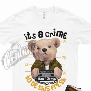 CRIME T Shirt to Match 1 Mid Wear Away Yellow White Black Orange AJ1 Taxi Pollen University Gold
