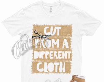 CUT T Shirt to Match 1 Retro High OG Praline Sail White