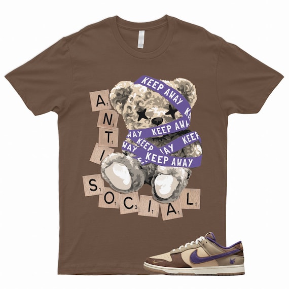 ANTI T Shirt to Match Dunk Low Setsubun Tan Beige Brown Court Purple Khaki  Onyx FAST SHIPPING 