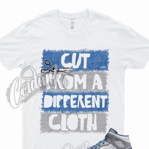 CUT T Shirt for 1 Mid True Blue Cement Shadow Grey 3 Low High Dunk Air Force