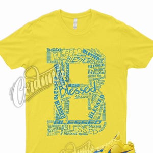 KD 3 Christmas Vibrant Yellow Photo Blue Team Orange T Shirt Match BLESSED