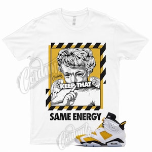 Yellow Ochre 6 Black White T Shirt to Match ENERGY