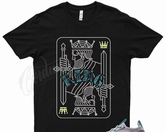 Black " KING " T Shirt for N Air VaporMax Flyknit Lime Particle Barely Grey Baltic Blue by Kicks Matched