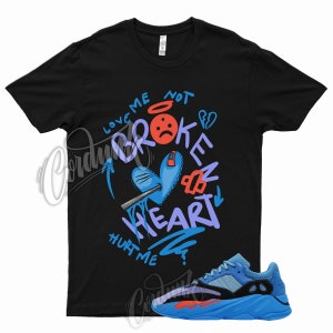 BROKEN T Shirt for Boost 700 Hi-Res Blue Hi Res Royal Orange Purple Match Sneaker